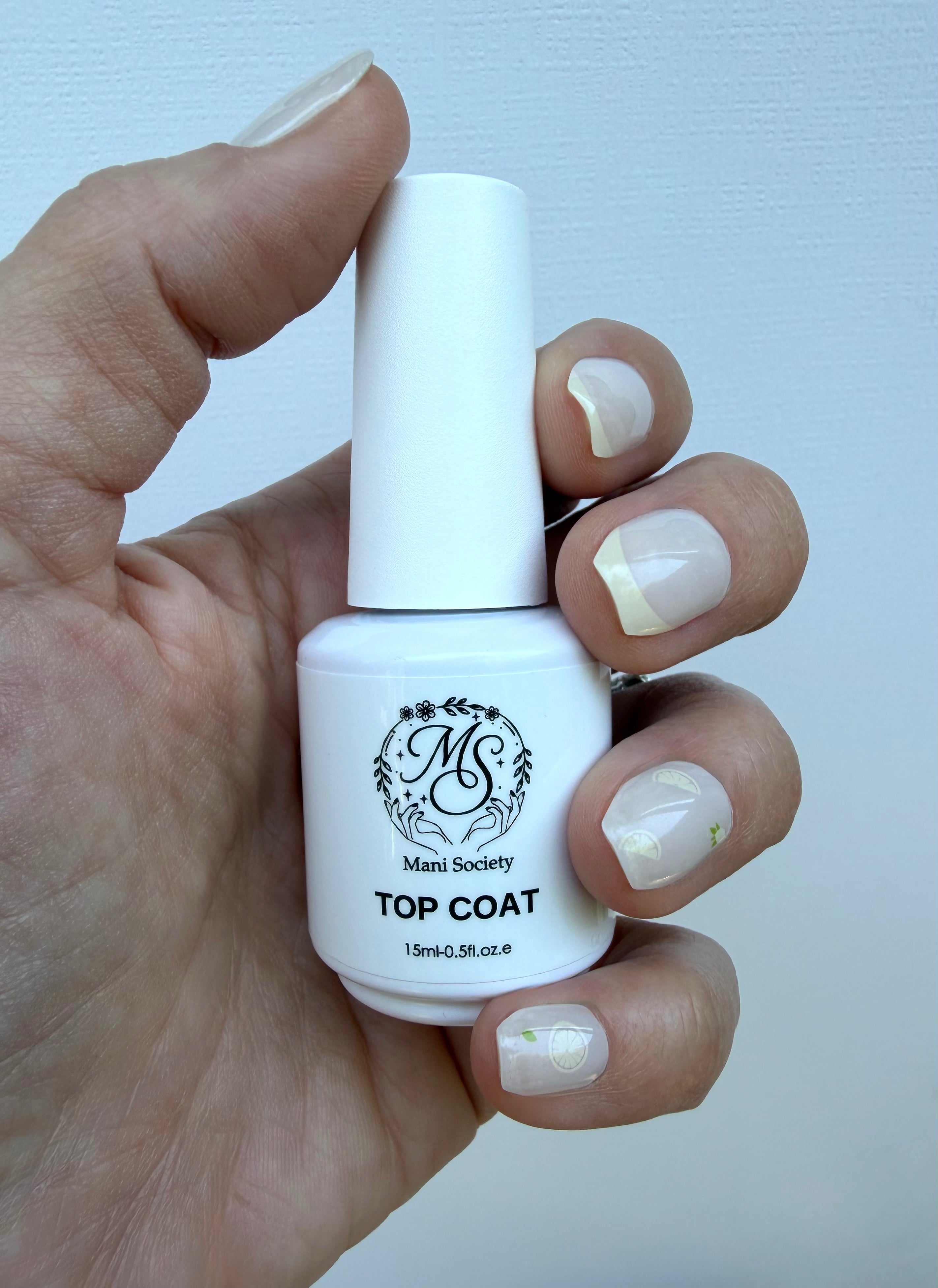 No-Wipe Glossy Gel Top Coat